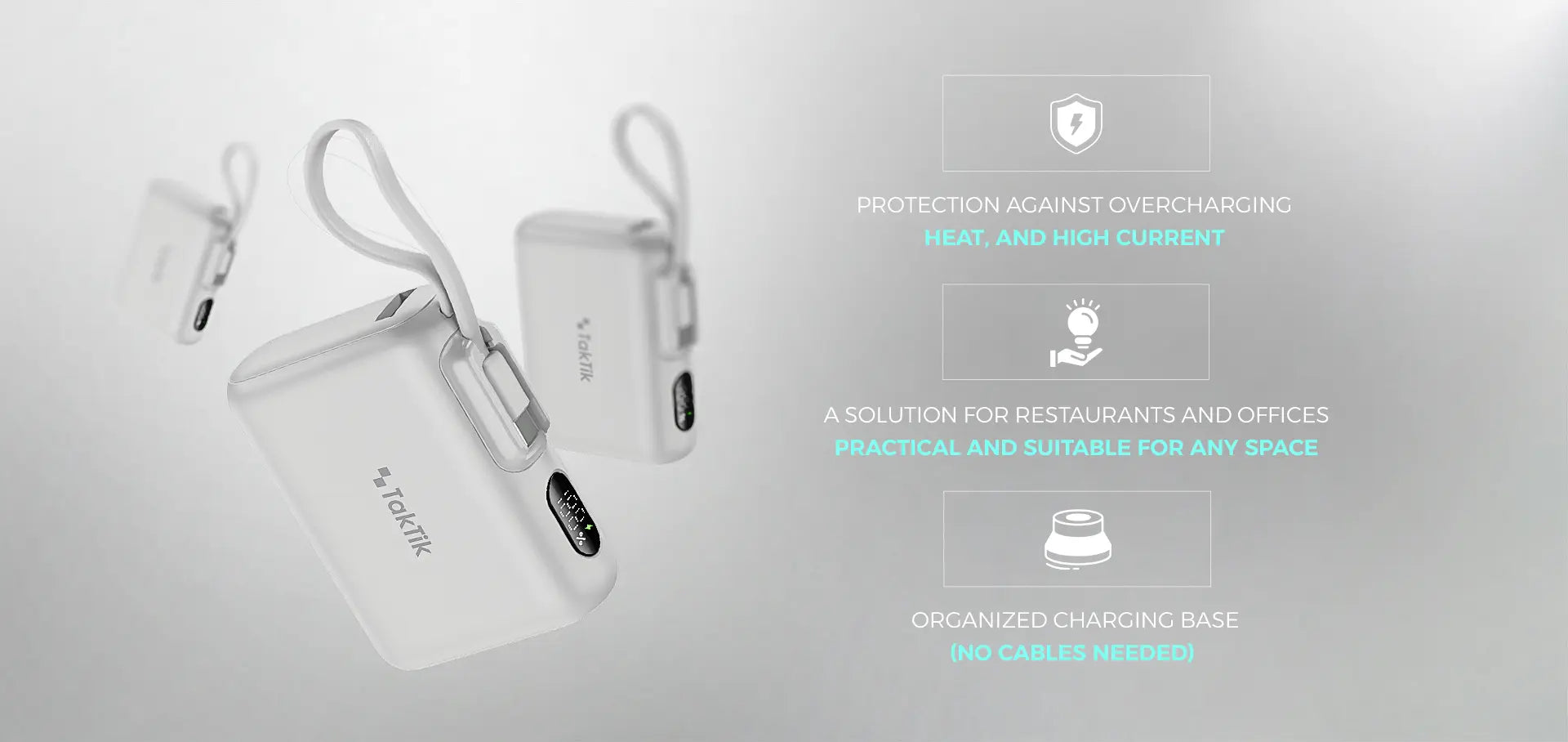 مجموعة تاكتيك 5 قطع باور بانك 10000 مللي أمبير مع محطة شحن