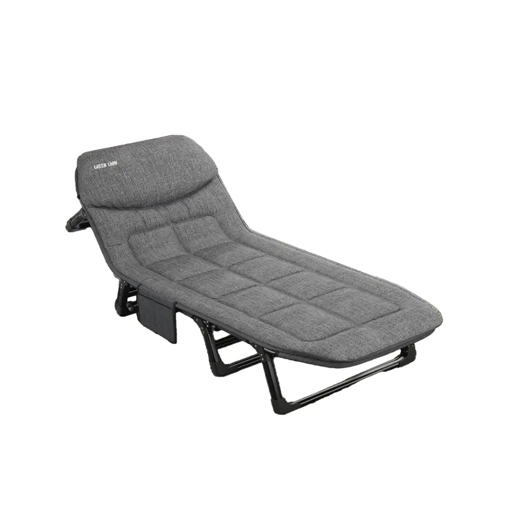 سرير تخييم قابل للطي من Green Lion باللون الرمادي