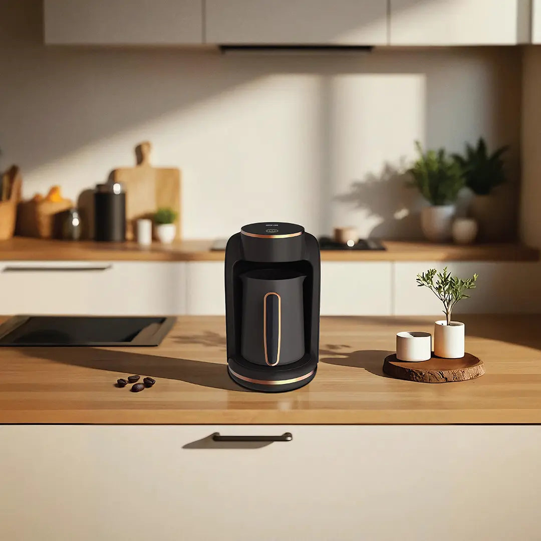 ماكينة صنع القهوة التركية مزاج من جرين ليون - لون أسود