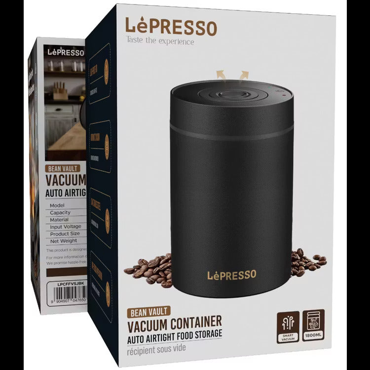 حاوية فراغ LePresso بسعة 1800 مل - حافظة للقهوة
