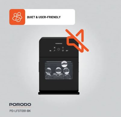 آلة صنع الثلج Porodo Lifestyle Sphere - أسود