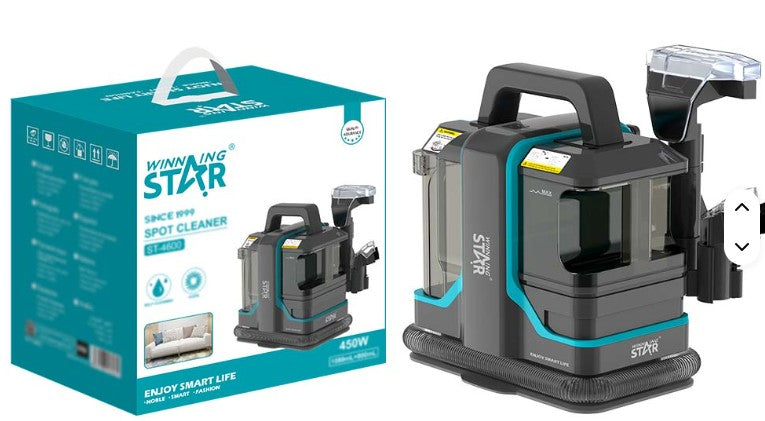 WINNING STAR ST-4600 450W محمولة باليد سلكية بقعة رطبة وجافة غسالة سجاد متسخة تنظيف الأريكة القماشية