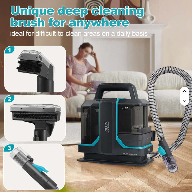 WINNING STAR ST-4600 450W محمولة باليد سلكية بقعة رطبة وجافة غسالة سجاد متسخة تنظيف الأريكة القماشية